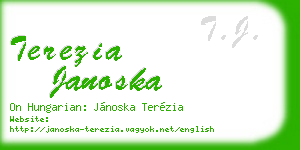 terezia janoska business card