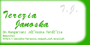 terezia janoska business card